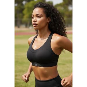 NWT REEBOK Puremove Sports Bra Size XS/S Black and orange